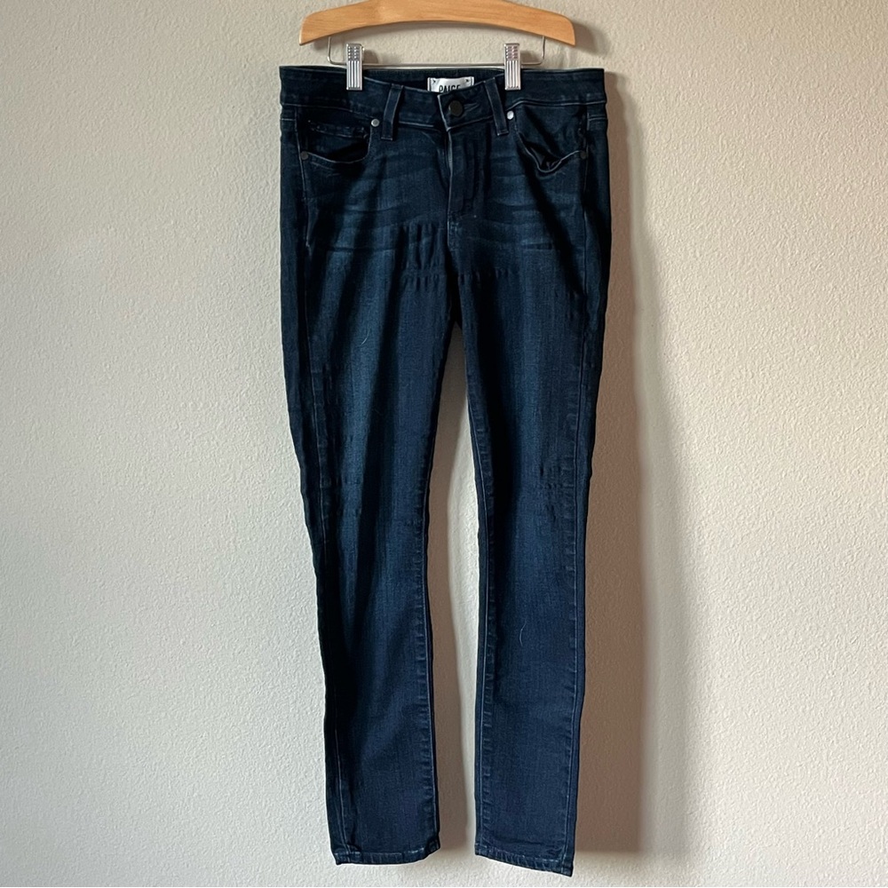 PAIGE Verdugo Ankle Skinny Midnight Blue Denim Jeans Size 29